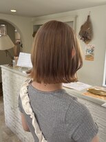 エクファ ヘア シェリル 草津 南草津店(ex-fa hair cherir)&nbsp;ミルクティーブロンド/ダークブルー/デジタルパーマ/南草津