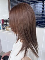 リドル ヘアー 駒生店(Riddle HAIR) 軽め切りっぱなしハイライトミディ