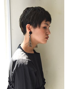 ユノ(juno) 【juno】ナチュラルモードな黒髪ベリーショート★