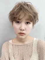 アルバム 銀座(ALBUM GINZA)&nbsp;カジュアルカール_アッシュブラウンネオウルフ外ハネボブ_27022