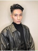 メンズスキンフェード波ウェーブパーマ