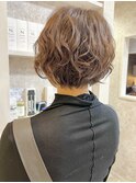 福山市美容室Caary 丸みショットの立体感パーマ