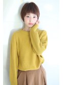 上質なマロンブラウンカラーで柔らかいショートスタイル