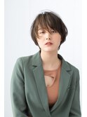 丸みショート×インナーバング