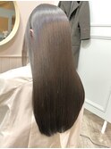 【艶感と透明感たっぷりのグレージュ】髪質改善