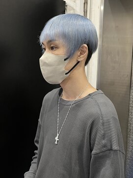 ホワイト 梅田(white) #ライトブルー