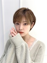 テュケー(TYCHE)&nbsp;大人可愛い小顔ショート20代30代40代50代丸みショートボブ前髪