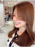 韓国風前髪×レイヤーカット【髪質改善/新宿/レイヤーカット】