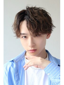 ソイクフ(SOY KUFU) MEN’S HAIR マッシュパーマアッシュブラックカルマパーマ