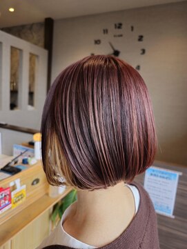 カミビトプラス 香芝店(KamiBito +plus) ミニボブ×チェリーピンク