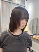 イオエ 梅田(ioe) ダブルカラー/大人ボブ/黒髪スタイル/髪質改善/縮毛矯正