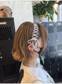 《ライブ前ヘアセット　リボンカチューシャ》