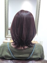 ヘアー グリーン(hair green) 30代40代50代/おしゃれ女子ウルフヘア/レッドブラウン/外ハネ