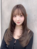 クム(kumu)&nbsp;【kumu】韓国風レイヤー/小顔おくれ毛/ぱっつん前髪/栄/名古屋