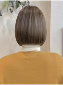 髪質改善縮毛矯正ボブ顔周り前髪韓国ミニウルフレイヤーカット柏