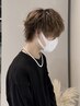 メンズカット＋カラー＋パーマ ￥18900(メンズ/メンズパーマ/ウルフ/眉毛)