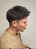 刈り上げショートアップバングソフトツイストパーマ