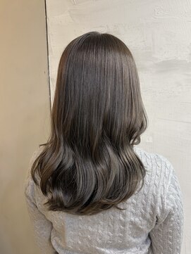 シュリット(schritt) 透明感グレージュカラー　渋谷ブリーチなしカラーmomoko