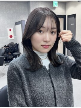 ジゼル 梅田(GiseL) 透明感カラー、顔周りカット