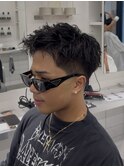 テーパーウォーリアカット　スパイキーショート