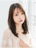 フェミニンワンカールセミロング