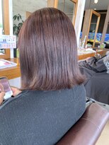 ラ メール ヘア デザイン(La mer HAIR DESIGN)&nbsp;ピンクカラー/ピンクブラウン×外ハネボブ