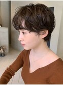 ショート パーマ ショートパーマ ゆるふわ 担当今枝