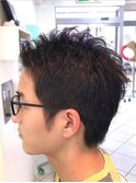 ビジネスカジュアルフレッシュツーブロックショートメンズ