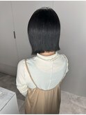 美髪/艶髪/切りっぱなしボブ/外ハネスタイル