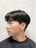 【横が張る人にオススメ!】ダウンパーマで韓国スタイル!