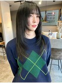 ロングレイヤーカット/顔まわりレイヤー