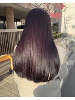 ネオヘアー 曳舟店(NEO Hair) ダークパープル/ブリーチなしダブルカラー