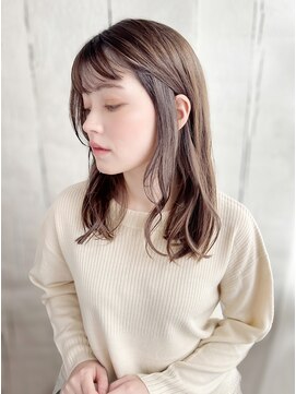 シュシュット(chouchoute) 美髪質改善ピンクブラウンエアリーロング切りっぱなしボブ/044