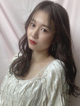 ベル バイ マグ 諏訪店(belle by Mag) 大人可愛い小顔こなれカールチョコレートカラーブリーチなし