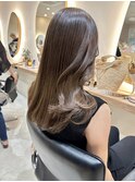 脱白髪染めハイライトカラー大人ベージュカラー艶カラー30代40代