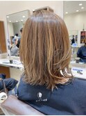 結べるボブ　レイヤーボブ　ハイライト　白髪ぼかし30代40代50代