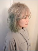 ケアブリーチハイトーンミントベージュカラー
