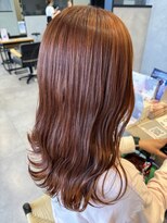 アチーブリス(achieve Liss) オレンジブラウン美シルエットロング20代30代なみなみウェーブ