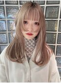 黒髪/ボブルフ/ネビージュ/小顔/ワンレン/梅田/髪質改善/前髪
