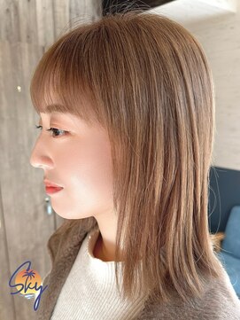 スカイ(SKY) 透明感カラー/髪質改善/縮毛矯正/レイヤーカット/ダブルカラー