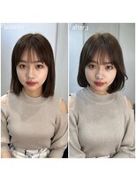 エトワ 新宿(ETOWA) 10代20代30代小顔似合わせカットメルティカラーフェミニンボブ