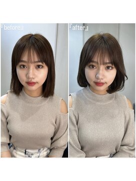 エトワ 新宿(ETOWA) 10代20代30代小顔似合わせカットメルティカラーフェミニンボブ