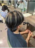 メンズメッシュカラーハイライトカラーブロンドカラー