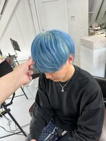 ボブルフ/ネビージュ/小顔/ワンレン/スモーキーアッシュ[渋谷駅]