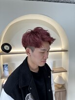 ジーナ 博多筑紫口(Zina)&nbsp;メンズショート×ワインレッド！【福田れん】