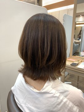 アルターリール(aL ter Rire) くびれヘア/アプリコットオレンジ/ハイライトカラー/福原遼華