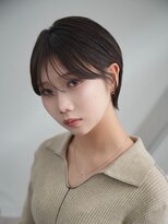 ソワネ 表参道(soigne) 表参道髪質改善カラーウルフショートボブアッシュグレージュ30代