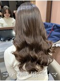 コテ巻き風パーマ/韓国風パーマ/デジタルパーマ/レイヤーカット