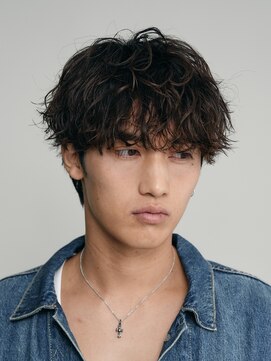 フィフスパーク(fifth PARK) 渋谷大人緩めツイストスパイラルパーマメンズセンターパート