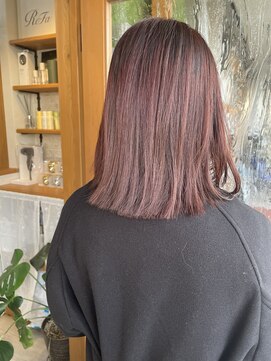 マーブル ヘアー(marble hair) ピンクカラー